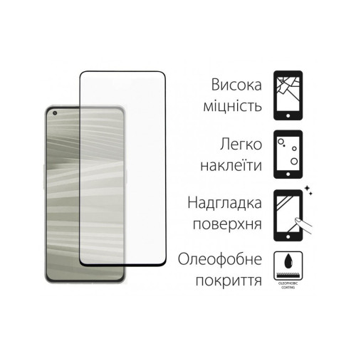 Скло захисне Dengos Full Glue Realme GT 2 Pro (black) (TGFG-299) – DENGOS (вид 1)