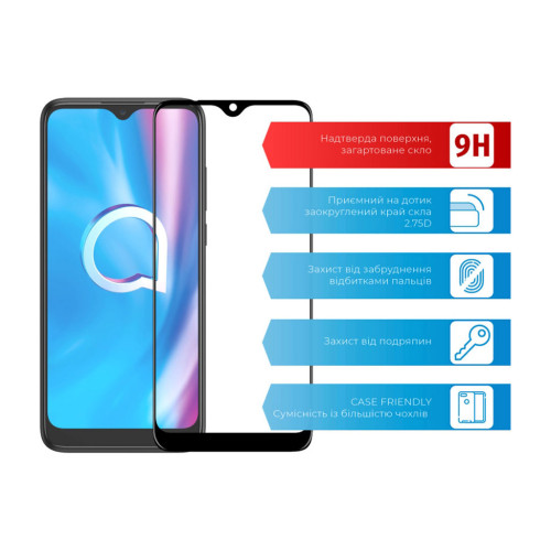 Стекло защитное ACCLAB Full Glue Alcatel 5030D (1283126509094) – ACCLAB (вид 1)
