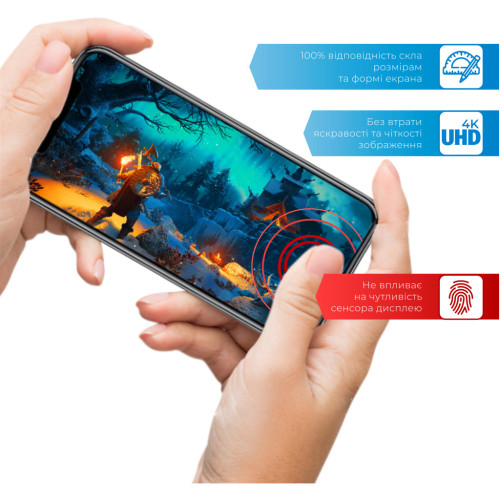 Скло захисне ACCLAB Full Glue Apple iPhone 14 Plus (1283126541964) – ACCLAB (вид 1)