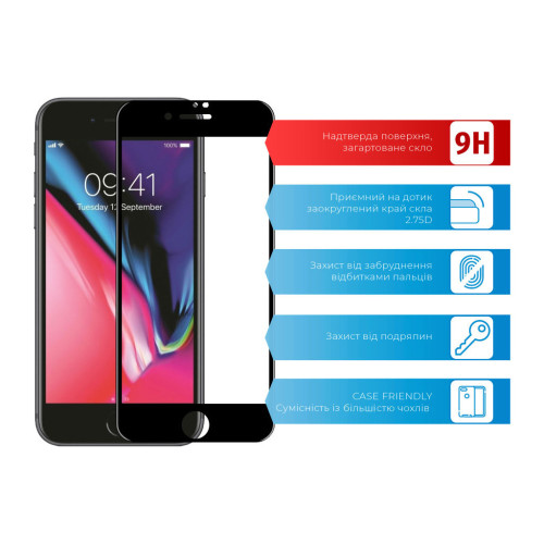 Стекло защитное ACCLAB Full Glue Apple iPhone 7/8/SE 2020 (1283126508172) – ACCLAB (вид 1)