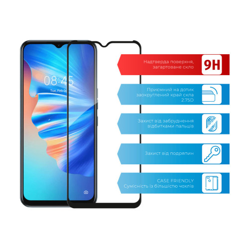Скло захисне ACCLAB Full Glue Tecno Spark 8T (1283126542244) – ACCLAB (вид 1)