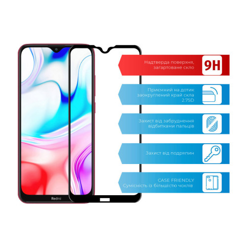 Скло захисне ACCLAB Full Glue Xiaomi Redmi 8 (1283126508738) – ACCLAB (вид 1)