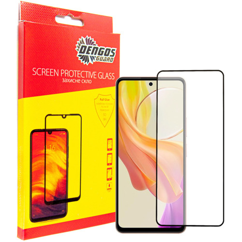 Скло захисне Dengos Vivo Y78 5G (black) (TGFG-315) – DENGOS