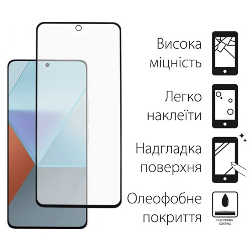 Скло захисне Dengos Xiaomi Redmi Note 13 5G 2шт. (DG-TG2P-06) – DENGOS (вид 1)