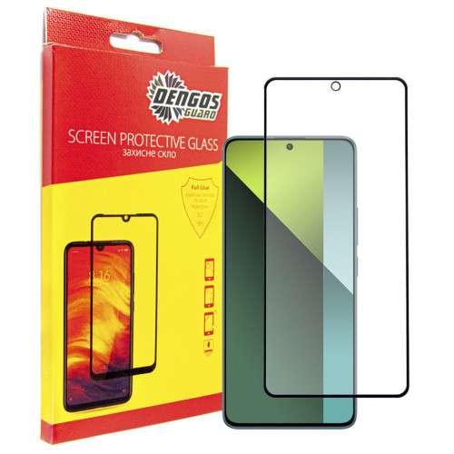 Скло захисне Dengos Full Glue Xiaomi Redmi Note 13 Pro 5G (black) (TGFG-347) – DENGOS