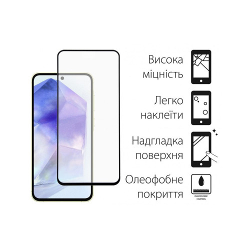 Стекло защитное Dengos Samsung Galaxy A55 5G 2pcs (DG-TG2P-14) – DENGOS (вид 1)