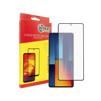 Стекло защитное Dengos Full Glue POCO M6 Pro (black) (TGFG-360)