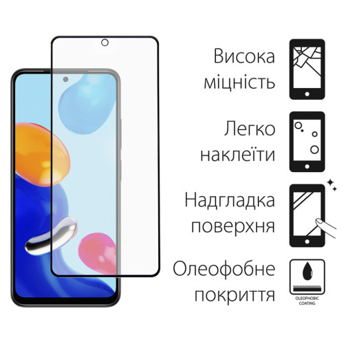 Стекло защитное Dengos Xiaomi Redmi Note 11/11s 2pcs (DG-TG2P-44) – DENGOS (вид 1)