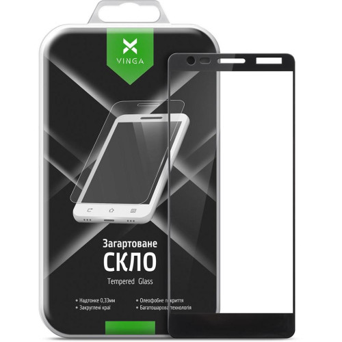 Скло захисне Vinga для Nokia 3.1 Black (VTPGS-N31B) – Vinga (вид 1)