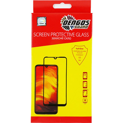 Скло захисне Dengos Full Glue для Xiaomi Redmi Note 8 (black) (TGFG-83) – DENGOS
