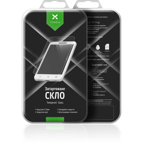 Стекло защитное Vinga для Huawei Y5 2019 / Honor 8s (Black) (VTPGS-Y52019) – Vinga