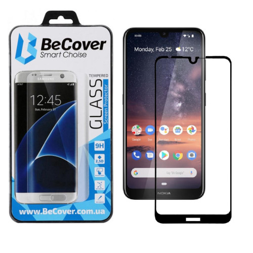 Скло захисне BeCover Nokia 3.2 Black (704114) – BeCover