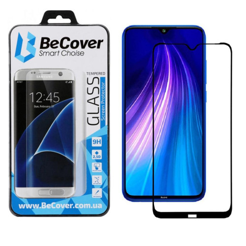 Стекло защитное BeCover Xiaomi Redmi Note 8T Black (704525) – BeCover