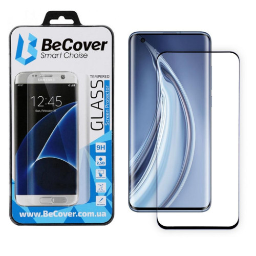 Стекло защитное BeCover 3D Curved Edge Xiaomi Mi 10 Black (704828) – BeCover