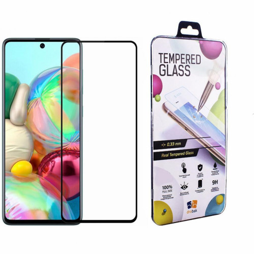 Скло захисне Drobak Samsung Galaxy A71 (Black) (454518) – Drobak