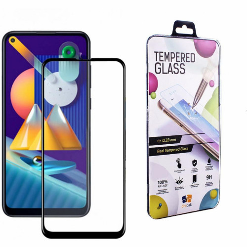 Скло захисне Drobak Samsung Galaxy M11 (Black) (121214) – Drobak