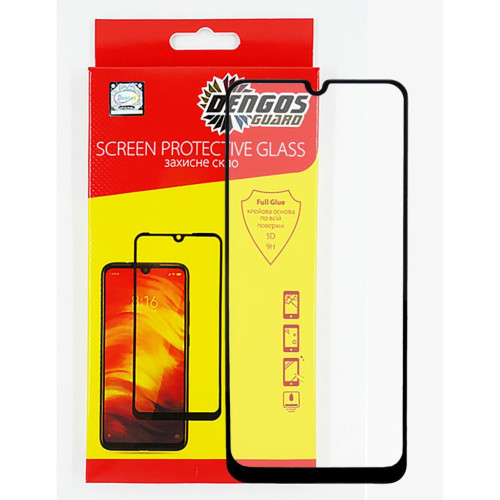 Скло захисне Dengos Full Glue для OPPO A31 (black) (TGFG-120) – DENGOS