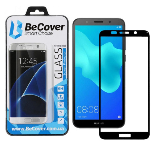 Скло захисне BeCover Huawei Y5 2018 Black (702754) – BeCover