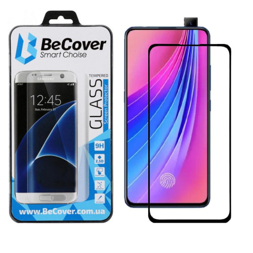 Стекло защитное BeCover Vivo V15 Pro Black (703946) – BeCover