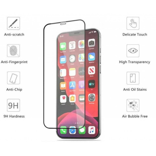 Стекло защитное Drobak Apple iPhone 12 Pro Max (Black) (222294) (222294) – Drobak (вид 1)