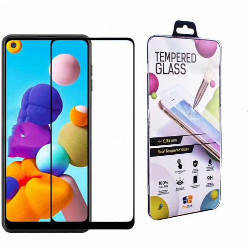 Стекло защитное Drobak Samsung A21S (Black) (121277) (121277) – Drobak