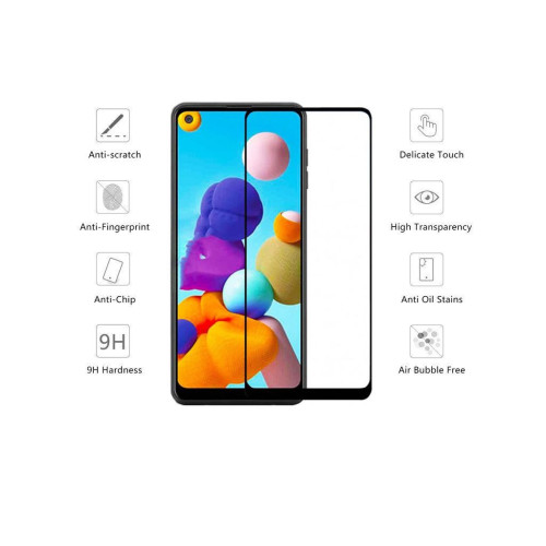 Стекло защитное Drobak Samsung A21S (Black) (121277) (121277) – Drobak (вид 1)