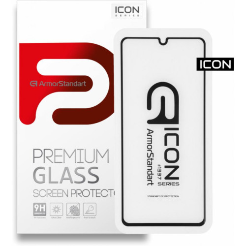 Стекло защитное Armorstandart Icon Samsung A41 Black (ARM56242-GIC-BK) – Armorstandart