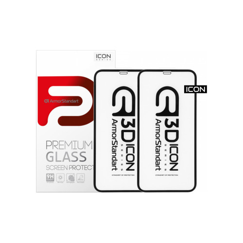 Скло захисне Armorstandart Icon 3D iPhone 11Pro Max/XS Max Black 2шт (ARM56214-GI3D-BK) – Armorstandart