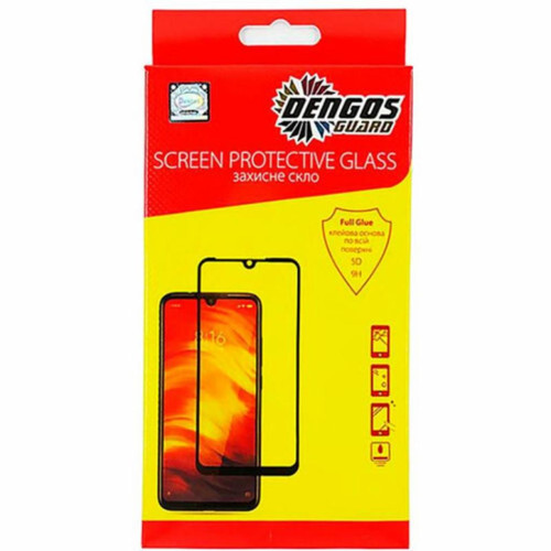 Скло захисне Dengos Full Glue Vivo X50, black frame (TGFG-144) – DENGOS