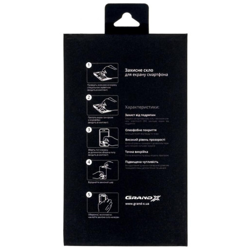 Стекло защитное Grand-X Apple iPhone 7 Plus full cover BLACK (GXAIP7PB) (GXAIP7PB) – Grand-X (вид 1)