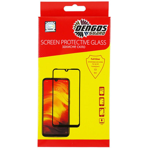 Стекло защитное Dengos Full Glue Xiaomi Mi 10T, black frame (TGFG-160) – DENGOS