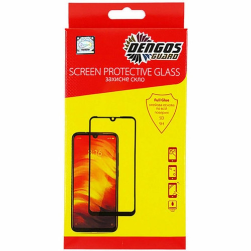 Стекло защитное Dengos Full Glue Samsung Galaxy A02 (А022) Black frame (TGFG-158) – DENGOS