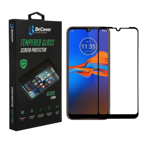Стекло защитное BeCover Motorola Moto E6i Black (706654) – BeCover