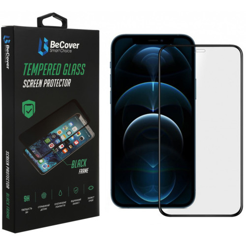 Скло захисне BeCover Apple iPhone 13 Mini Black (706665) – BeCover