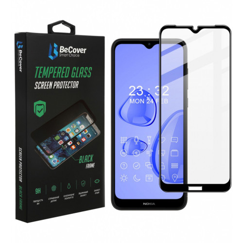 Стекло защитное BeCover Nokia C30 Black (706903) – BeCover