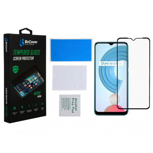 Стекло защитное BeCover Realme C21Y Black (706904) – BeCover (вид 2)