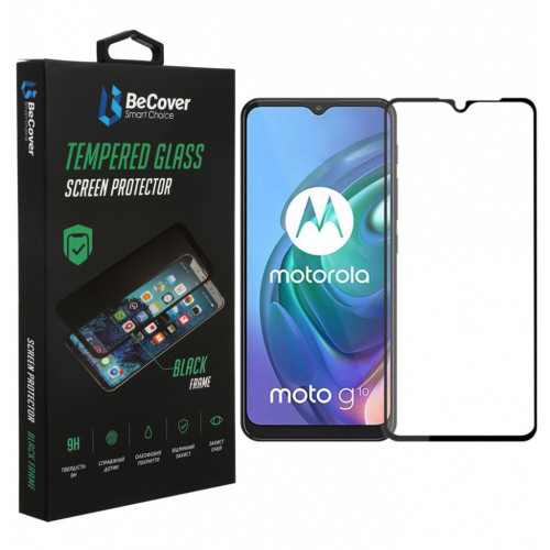 Скло захисне BeCover Motorola Moto G20 Black (706453) – BeCover
