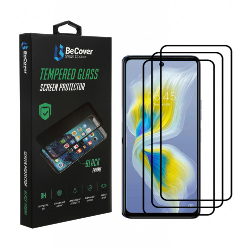 Стекло защитное BeCover Tecno Camon 18 Premier Black (707327) – BeCover