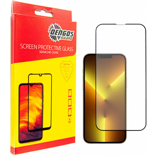 Скло захисне Dengos SuperD для IPhone 13 Mini (black) (TGFG-SD-07) – DENGOS
