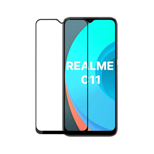 Стекло защитное PowerPlant Full screen Realme C11, Black (GL609260) – PowerPlant