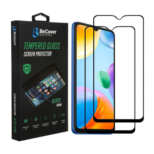 Скло захисне BeCover Xiaomi Redmi 10C/12С Black (707451) – BeCover