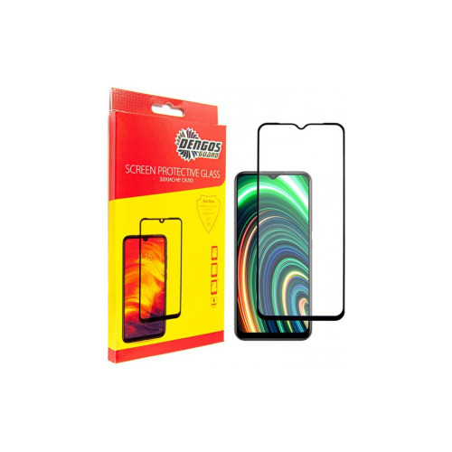 Стекло защитное Dengos Full Glue Realme C25y (TGFG-209) – DENGOS