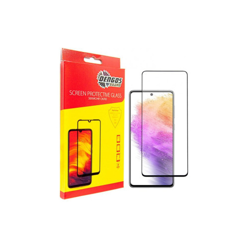 Скло захисне Dengos Full Glue Samsung Galaxy A73 5G (TGFG-213) – DENGOS