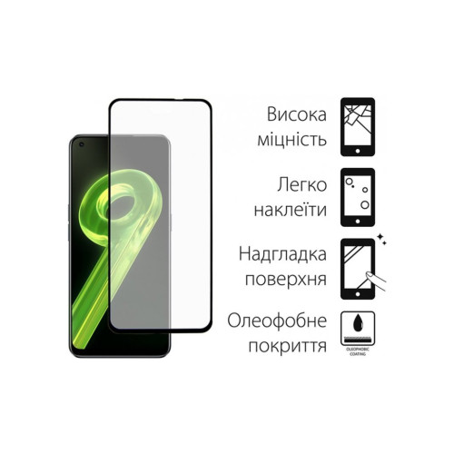 Скло захисне Dengos Full Glue Realme 9 4G (TGFG-216) – DENGOS (вид 1)