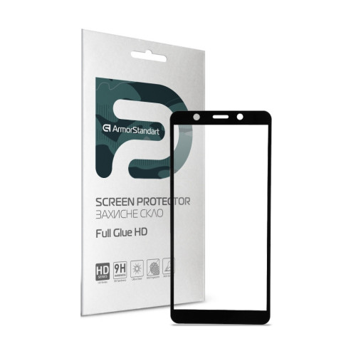 Скло захисне Armorstandart Full Glue HD TECNO POP 3 (BB2) Black (ARM65098) – Armorstandart