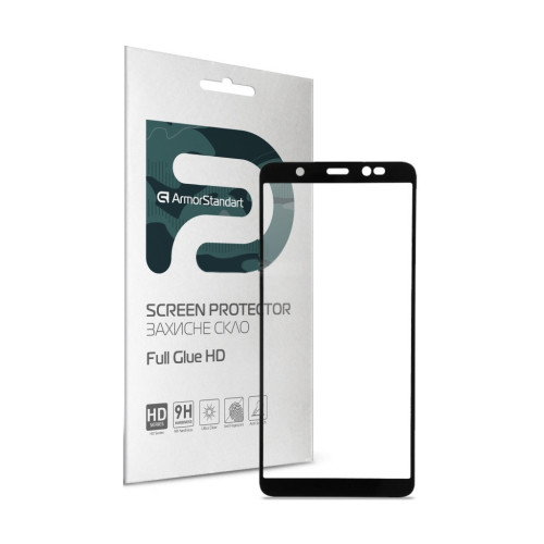 Стекло защитное Armorstandart Full Glue HD TECNO POP 4 (BС2) Black (ARM65103) – Armorstandart