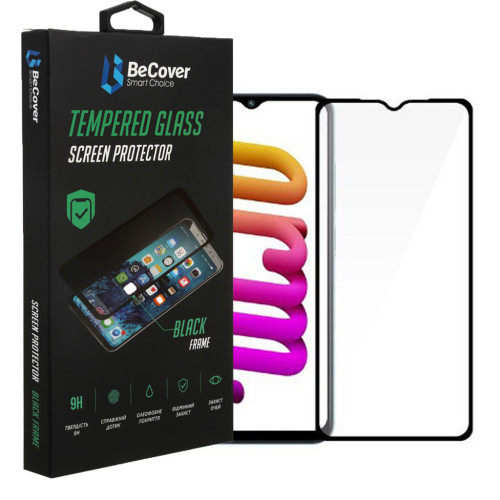 Стекло защитное BeCover Poco M5 4G Black (708148) – BeCover