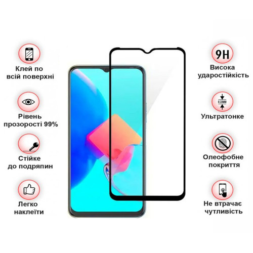 Скло захисне BeCover Tecno Spark 8C (KG5n) Black (708161) – BeCover (вид 2)