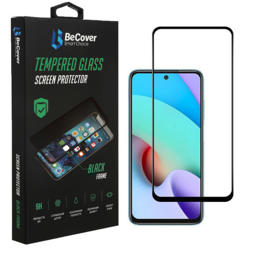 Скло захисне BeCover Xiaomi Redmi 10 2022 / 10 Prime 2022 Black (708151) – BeCover