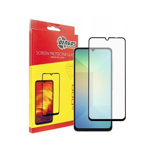 Стекло защитное Dengos Full Glue iPhone 16 Plus (black) (TGFG-368) – DENGOS
